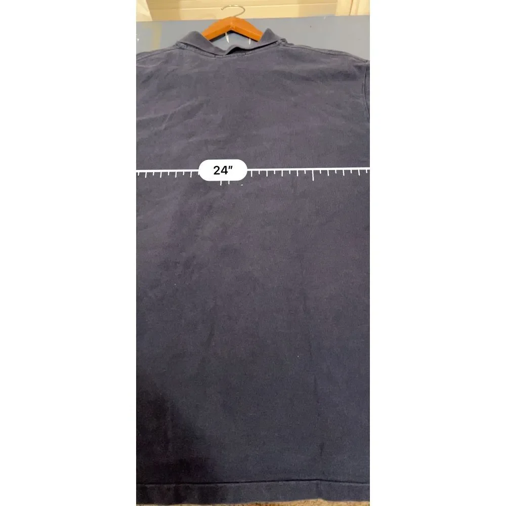 Ralph Lauren Classic Navy Blue Polo Shirt with Red‎ Logo Short Sleeve Shirt